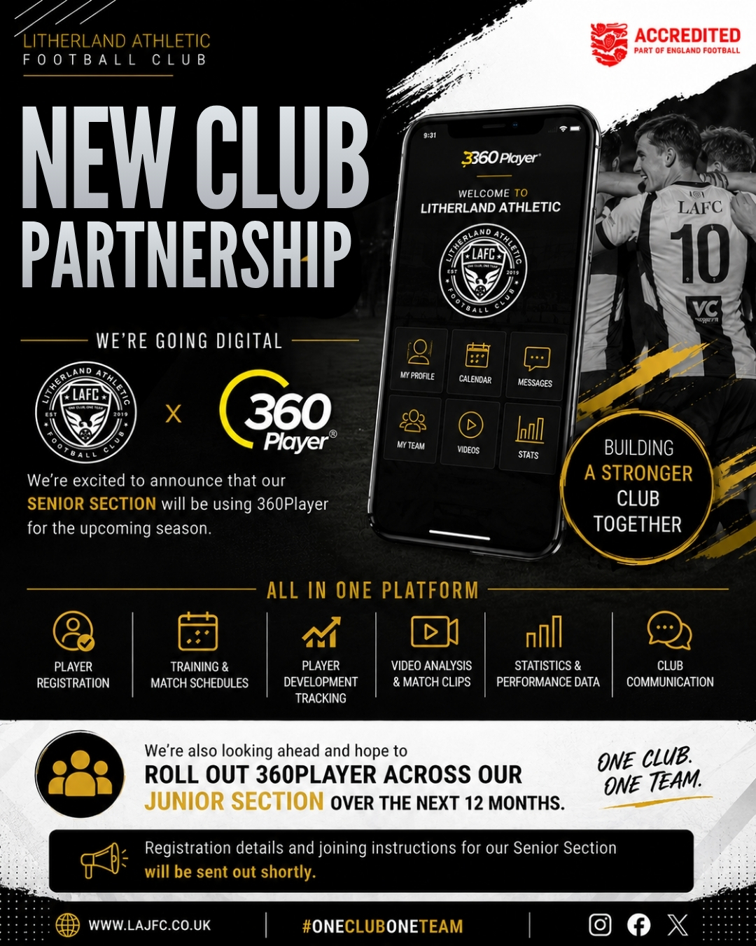LAJFC Senior Section Goes Digital with 360Player